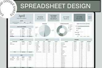 create excel google spreadsheet financial budget debt travel bill task dashboard