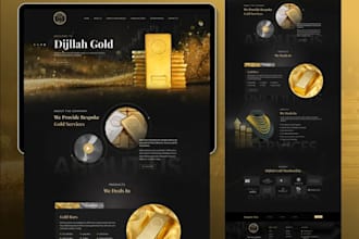 create gold website,  jewelry shopify store, sliver gold website