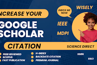 increase citations and h index on google scholar backdate peer review journal