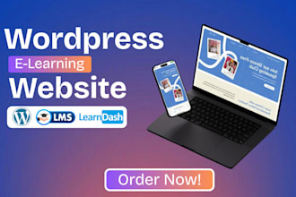 develop wordpress membership website, lms website