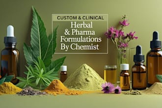be formulation chemist for herbal remedies, pharma products, oil blends