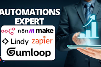n8n automation n8n ai agent workflow lindy ai gumloop make com zapier automation
