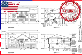 draw architectural drawing, blueprints, elevations, and pe stamp new jersey ny