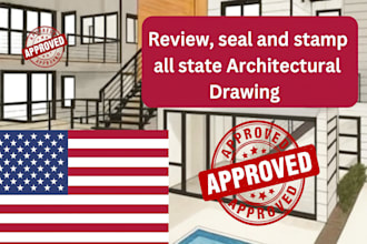 draw stamp architectural and engineering drawing, mep floor plan for city permit