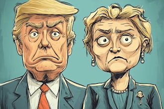 make a political or satirical cartoon