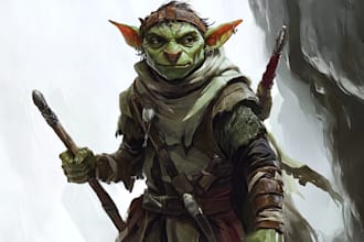 design original fantasy, dnd characters, concept art, fanart