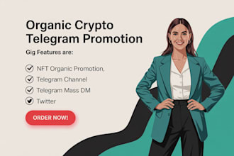 grow crypto telegram channel, group, subscribers, promotion, community manager