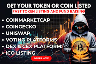 do token, coin, ico listing on uniswap coinmarketcap coingecko