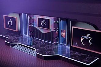 do 3d stage design, concert, carnival, exhibition, real estate virtual staging