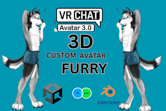 do vrchat avatar vrc character furry avatar anime  nsfw eboy