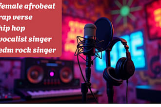 be your female afrobeat rap verse hip hop vocalist singer edm rock singer