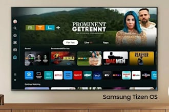 develop android TV app, samsung smart TV app,  streaming app