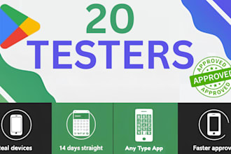 provide 12 or 20 testers for google play console closed testing