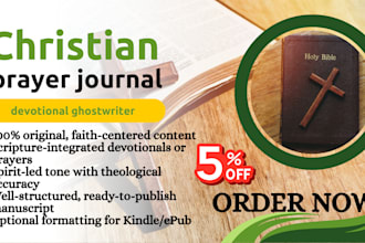 ghostwrite unique christian ebook, devotional ghostwriter, prayer journal