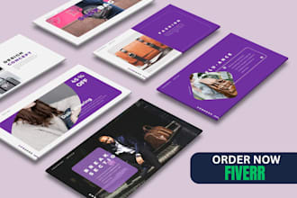 design a professional and modern powerpoint and keynote presentation