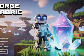 create custom minecraft forge mod and fabric mod to your desired version