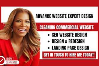 design commercial cleaning website, house cleaning website, janitorial website