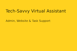 your techsavvy VA for admin and website support