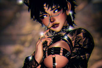 do vrchat avatar, vrc character, furry vrchat, femboy, humanoid, anime vrchat