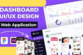 design modern CRM, saas, and admin dashboard web app UI UX design in figma