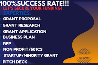 write grant proposal grant research application rfp business plan
