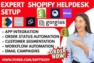 setup shopify helpdesk gorgias commslayer delightchat crisp kwikengage re contlo