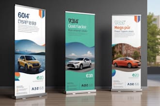 design roll up, retractable, billboard, signage, signboard, roll up banner