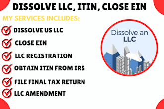 dissolve US llc, llc registration, close ein, itin, company registration, boi