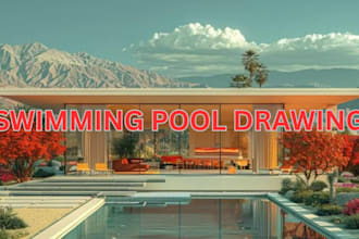 do swimming pool drawing
