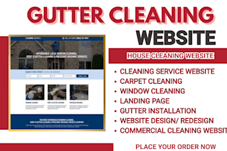gutter cleaning website window, house cleaning website gutter installation site