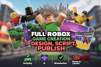 develop entire roblox game build full roblox game roblox full game creation