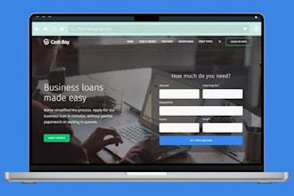 build business loan website loan website mortgage website payday loan mca leads