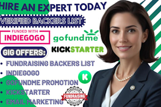generate active backer list crowdfunding kickstarter gofundme campaign promotion