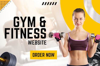 design fitness website, health and fitness, gym website,personal trainer website