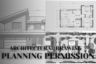 do UK planning permission, architecture floor plan, planning and drawing
