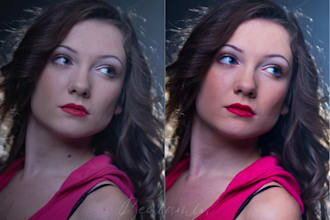 retouch, edit and improve portraits