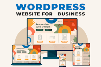 create responsive wordpress website for business or nonprofit