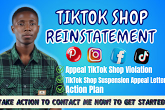 do etsy ebay shopify amazon tiktok shop reinstatement store reactivation