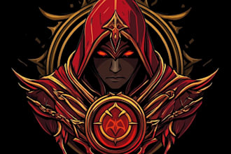 do a dnd, fantasy, sci fi, rpg animated game logo
