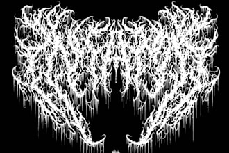 make custom brutal death metal logo for your band