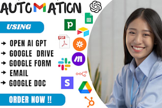 automate google sheets docs pdfs and ai workflows using zapier n8n gpt and API