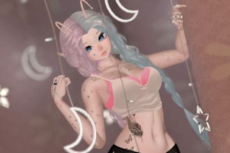 make cool vrchat avatar vrc avatar vr character furr model nsfw avatar vtuber