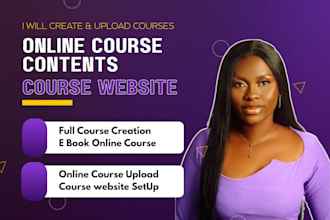 develop online course content, online course website, online course creation