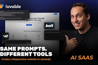 build ai saas mvp web application using bolt new ai, lovable dev and supabase