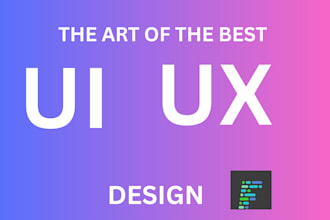 do web design, app ui design, ui ux, wireframe, brand identity, figma, adobe xd