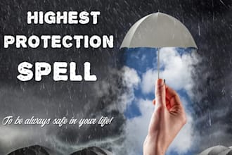 cast highest protection spell to remove curse against all form of negativities