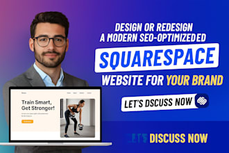 build a custom squarespace website for ecommerce fitness wedding or photography