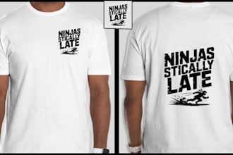 design trendy custom typography tshirts for your brand