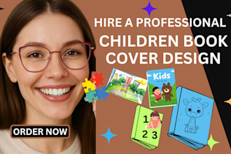do children activity book, kids and adult coloring book cover design for kdp