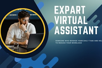 be your virtual assistant for email, data entry, social media and admin